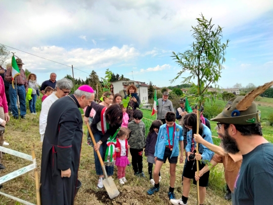 Con il contributo di AlberItalia nasce “IL BOSCO LAUDATO SI” a Dorgagnano 