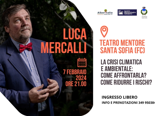 Con Luca Mercalli a Santa Sofia per parlare di crisi climatica e ambientale