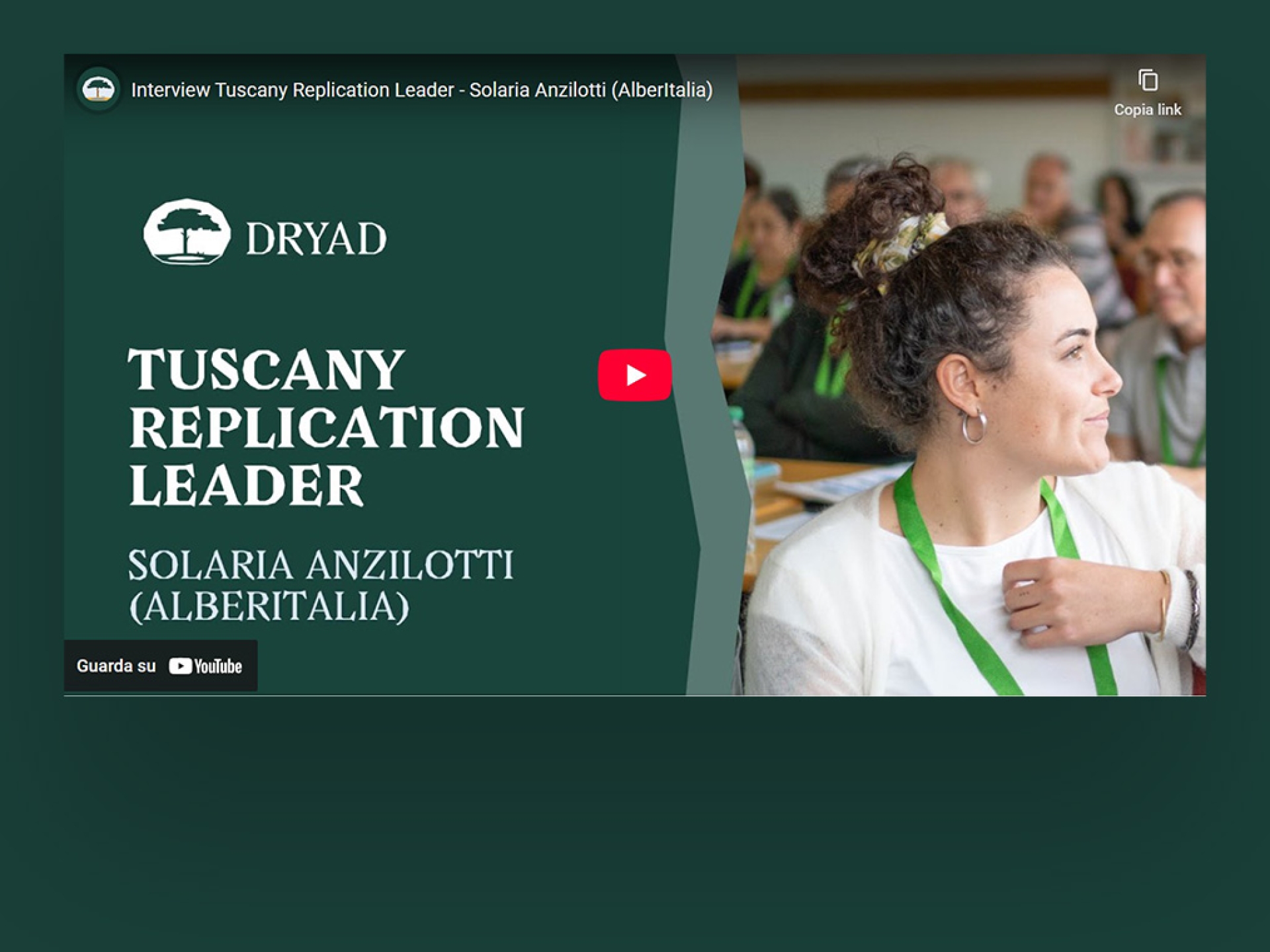 Il progetto DRYAD e l’intervista a Solaria Anzilotti